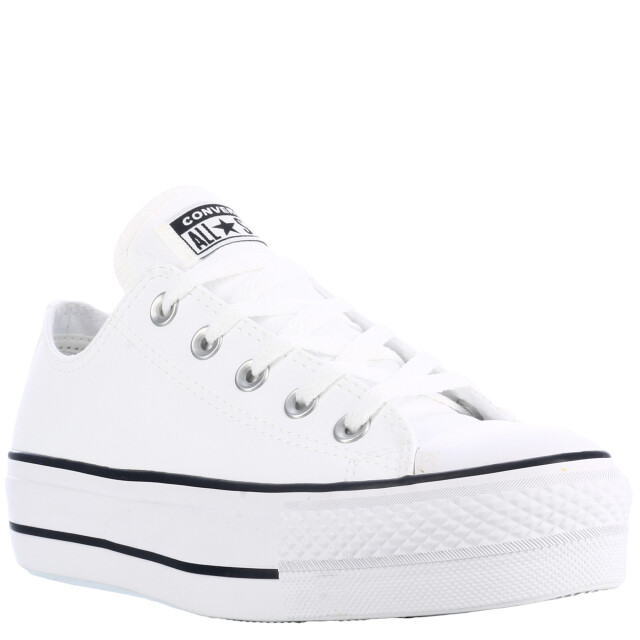 Championes de Mujer Converse - All Star Plataforma Chuck Taylor Lift Blanco - Negro