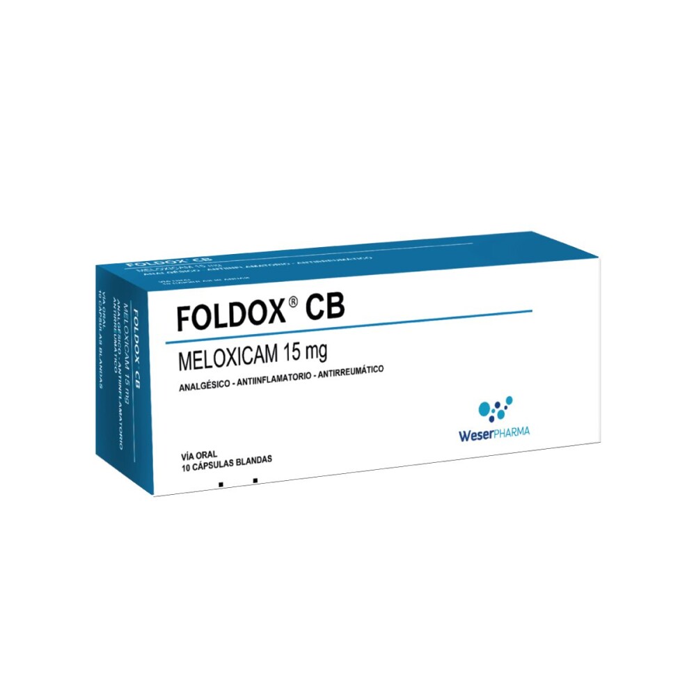 FOLDOX CB 15 MG. CJ X 10 CAPS. BLANDAS única