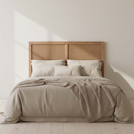 RESPALDO KING MADERA NATURAL-BEIGE ANTARA