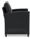 Sillón de exterior AGERMOSE negro Sillón de exterior AGERMOSE negro