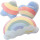 Set X3 Almohadón Arcoiris Afelpado Peluche Pastel Jug009030