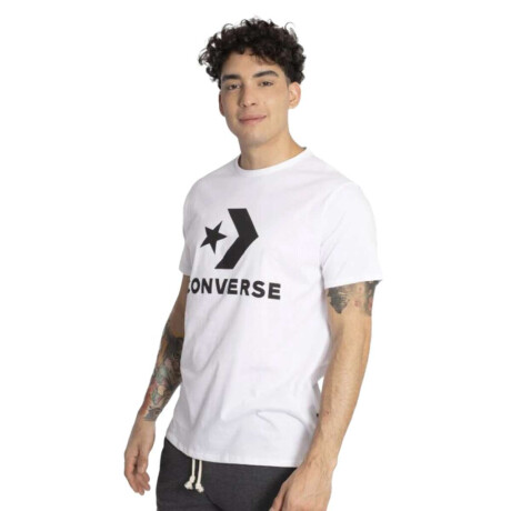 Remera Converse Star Chevron Blanco