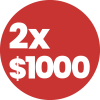 PROMO 2X1000