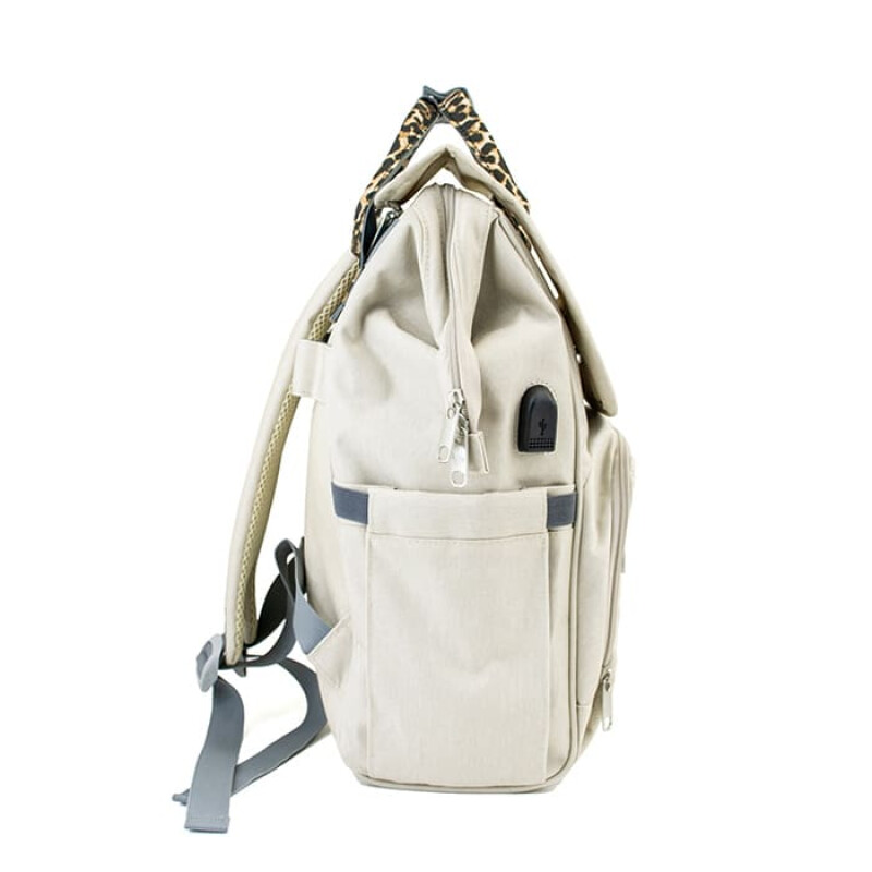 Mochila Santa Barbara Wuhan YF-073 Beige-animal Print