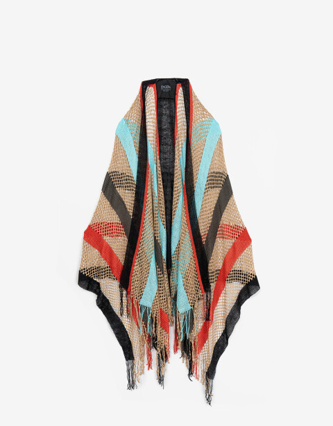 Kimonos Kimono De Red Tejida - Combinacion Multicolor