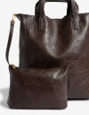 Shopper Shopper Con Doble Asa - Marron Chocolate
