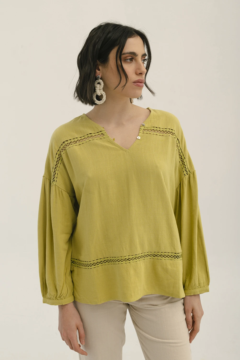 BLUSA MARTINA verde oliva 1