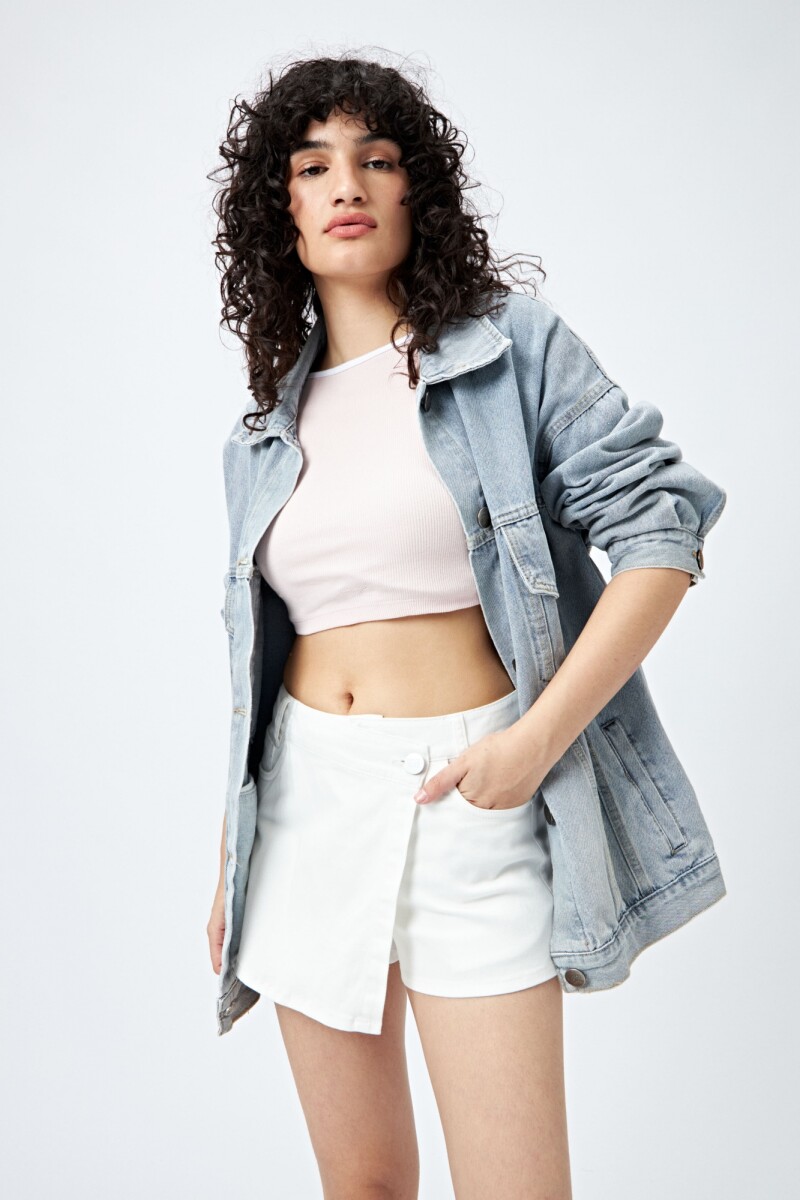 SHORT TORINA Blanco