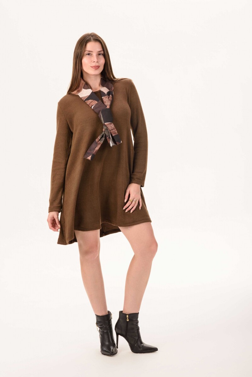 vestido Málaga - chocolate 