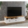 Rack De Tv - 1 Puerta - 2 Cajones - Línea Valenciana - Blanc Rack De Tv - 1 Puerta - 2 Cajones - Línea Valenciana - Blanc