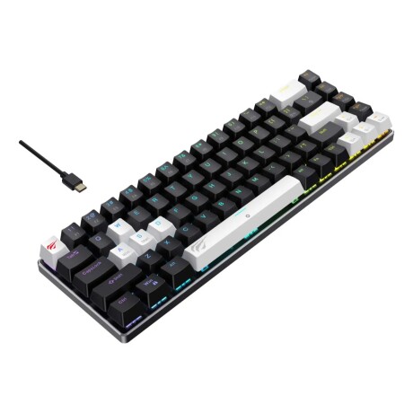 Teclado Havit Gaming Series Kb906l 65% Mecanico Blanco Y Negro Rgb Usb Teclado Havit Gaming Series Kb906l 65% Mecanico Blanco Y Negro Rgb Usb