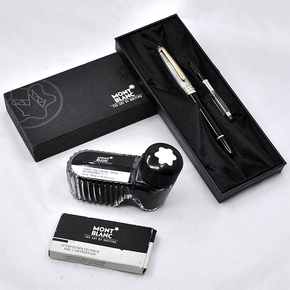 Pluma Estilografica Montblanc Meisterstuck Doue En Plata 925 Pluma Estilografica Montblanc Meisterstuck Doue En Plata 925