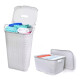 Pack X 2 Cesto Y Caja Organizador Plástico Rattan 36/40lts Pack X 2 Cesto Y Caja Organizador Plástico Rattan 36/40lts