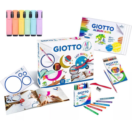 Set Giotto Marcadores + Témperas 68pcs Con Libro Set Giotto Marcadores + Témperas 68pcs Con Libro