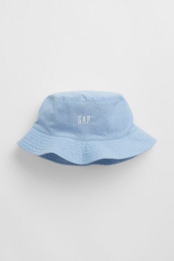 Sombrero Bucket Logo Gap Niña Blue Chambray