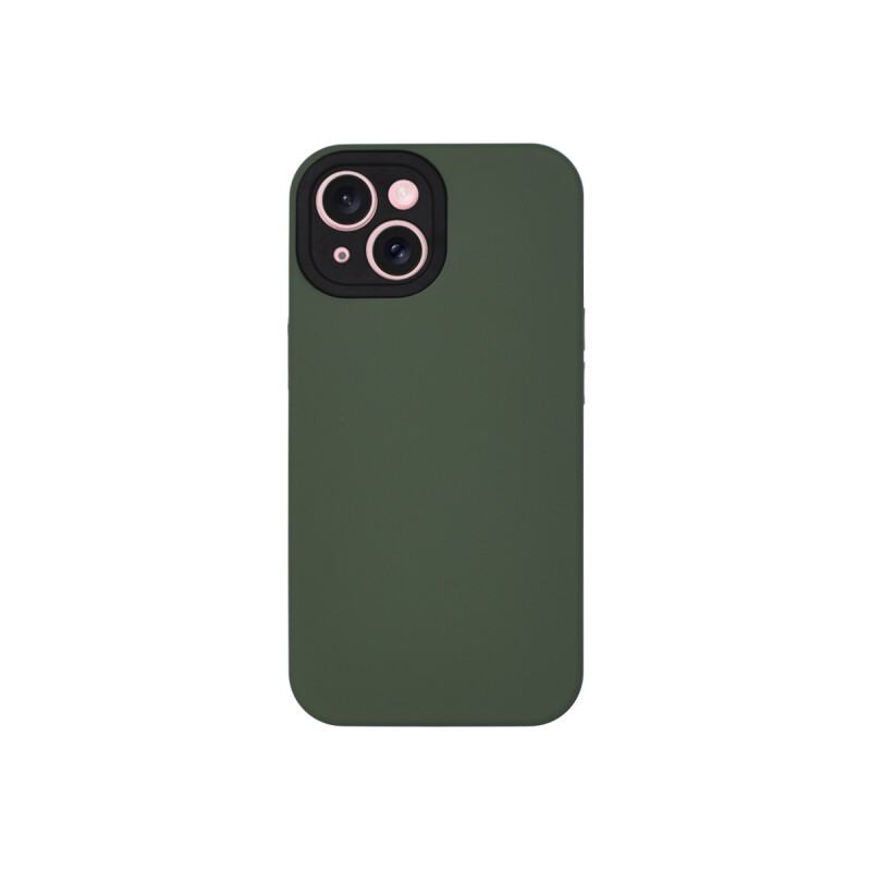 Protector rígido para iPhone 15 color verde oscuro Protector Rígido Para Iphone 15 Color Verde Oscuro