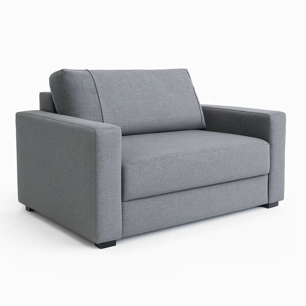 SOFA 2 CUERPOS - TAPIZADO TELA TRAMADA CRUDA CON NEGRO SOFA 2 CUERPOS - TAPIZADO TELA TRAMADA CRUDA CON NEGRO