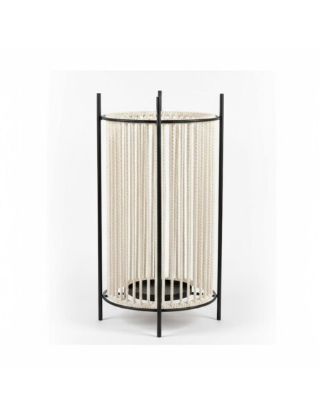 FANAL CILINDRICO METAL/CUERDA D17x34CM FANAL CILINDRICO METAL/CUERDA D17x34CM