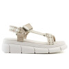 Sandalias - Moleca - Moleca Sandalia con pulsera y tira de Mujer - 5483.103-375 Beige-blanco