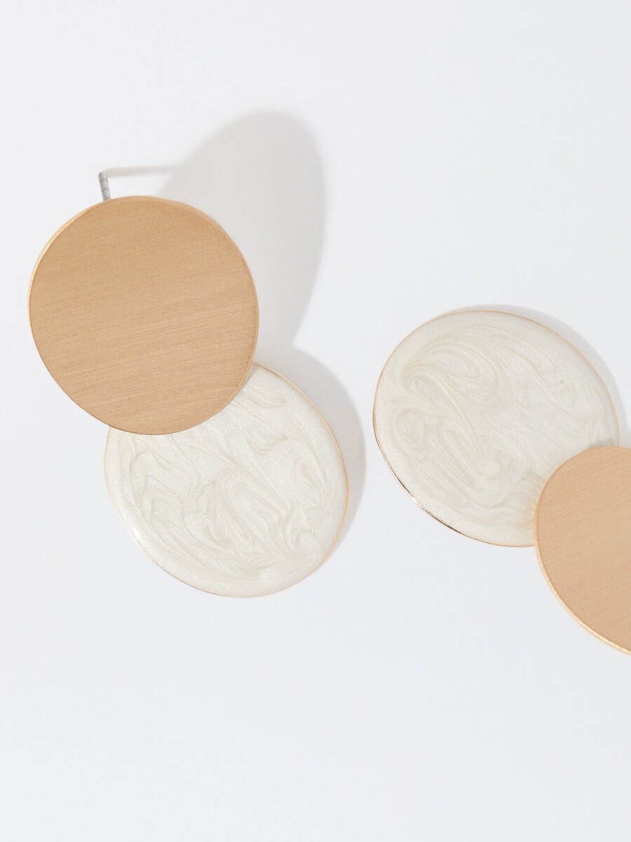 Pendientes Esmaltados beige