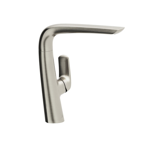 LAVATORIO MONOCOMANDO P/COCINA BRUSHED NICKEL GRIS-BRUSHED NICKEL
