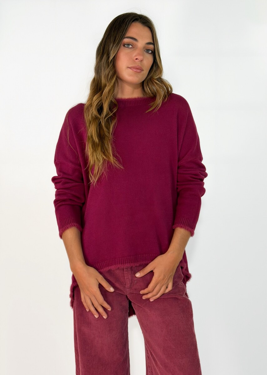 SWEATER EIRA - BORDO 