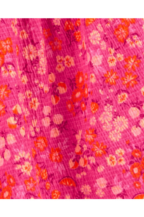 Monito corto de jersey arrugado diseño floral Monito corto de jersey arrugado diseño floral