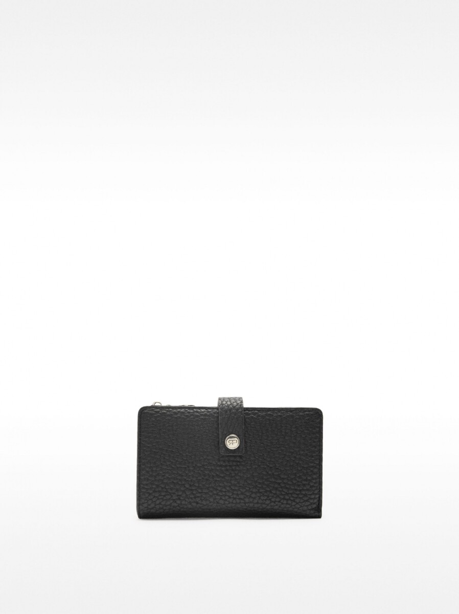 Cartera De Textura M - negro 