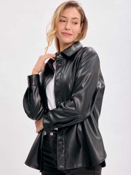 Sobrecamisa pu Negra