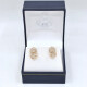 Caravanas En Oro Rosa 18K Y Brillantes Caravanas En Oro Rosa 18K Y Brillantes