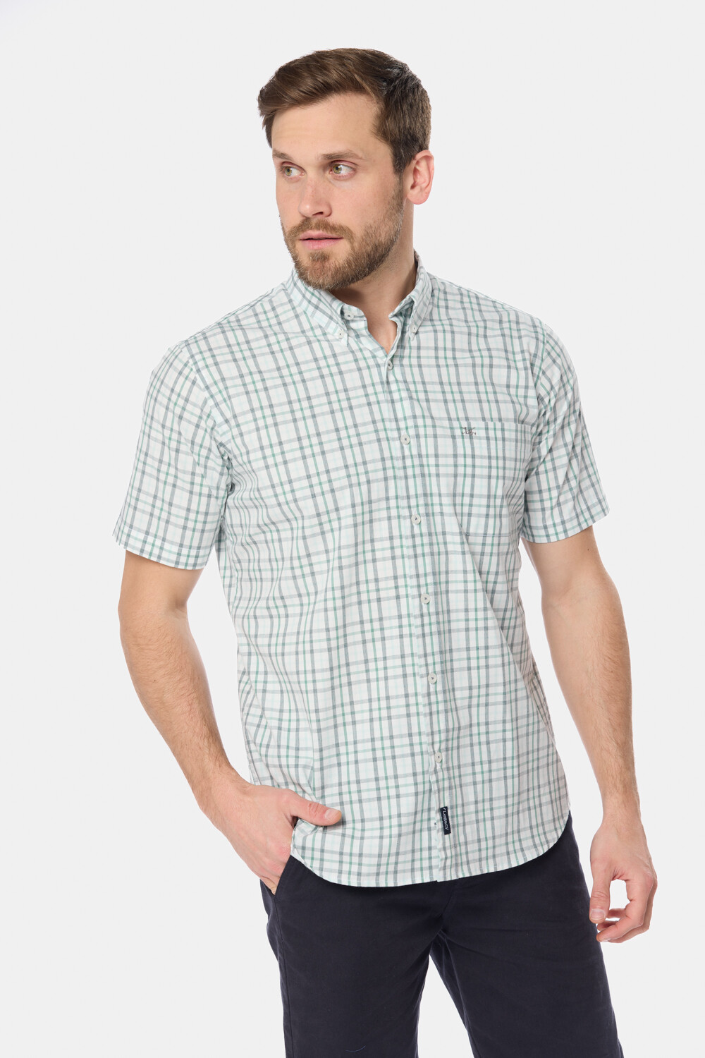 CAMISA SPORT A CUADROS Verde