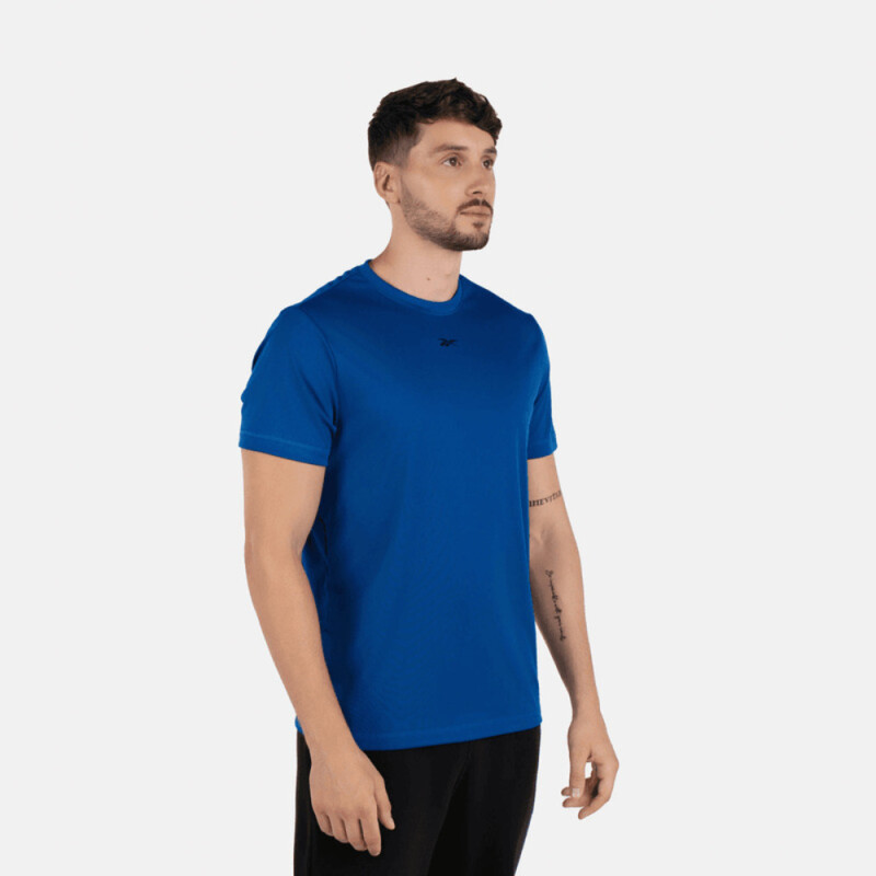 Polo Running Id Train Ss Tech Tee Hombre Blue