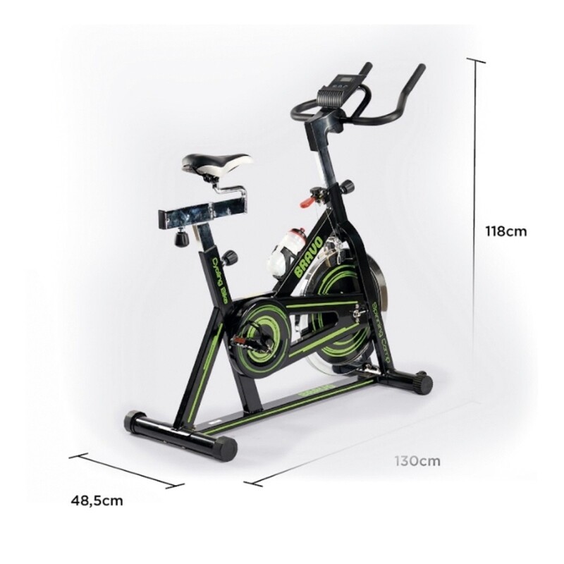 Bicicleta fija Bravo Spinning Comp color negro y verde Bicicleta Fija Bravo Spinning Comp Color Negro Y Verde
