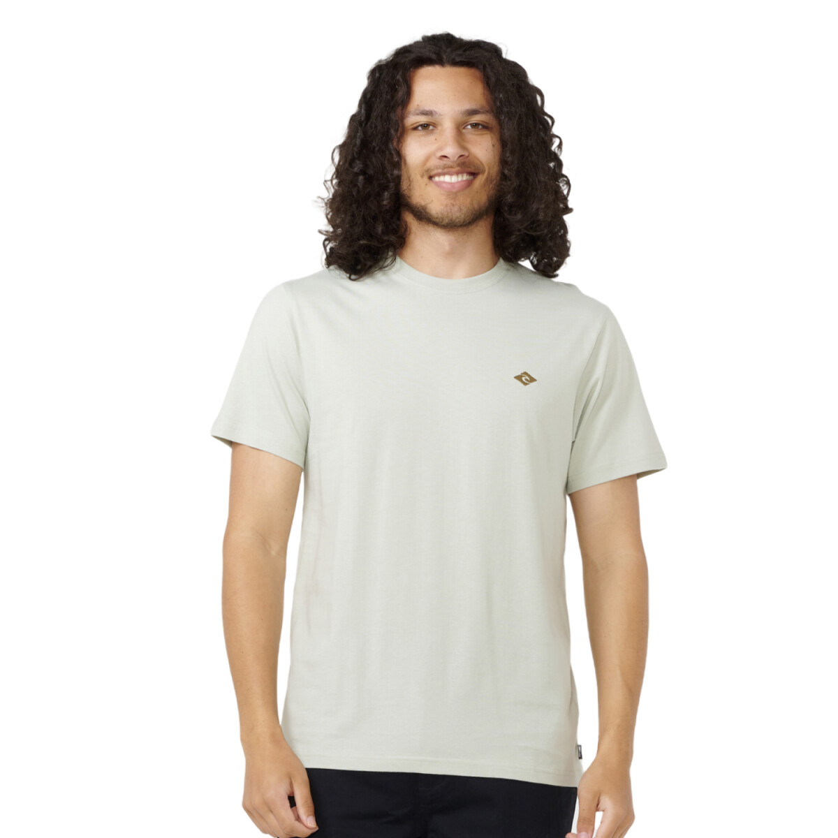 Remera Rip Curl Brand Icon Embroidery - Blanco 
