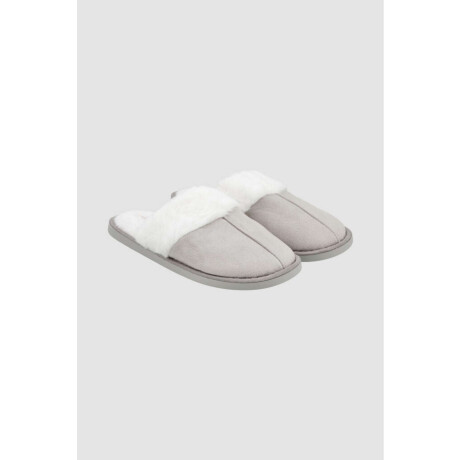 Pantufla basic fur inv25 Gris melange