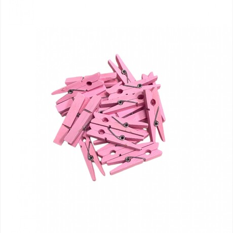 Palillos de Madera en Color x 20 Rosado