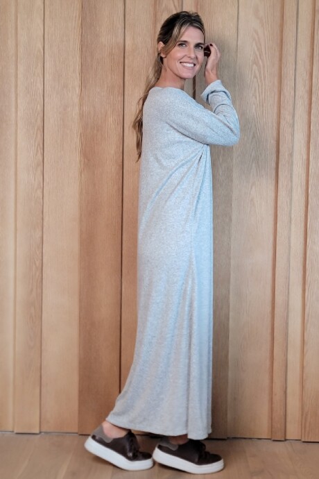 Vestido Jacinta Gris Melange