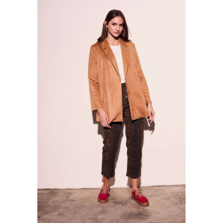 Blazer Gamuza Cuero Vegano Whisky