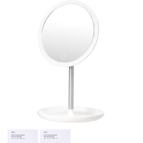 Espejo circular LED con pie Espejo circular LED con pie
