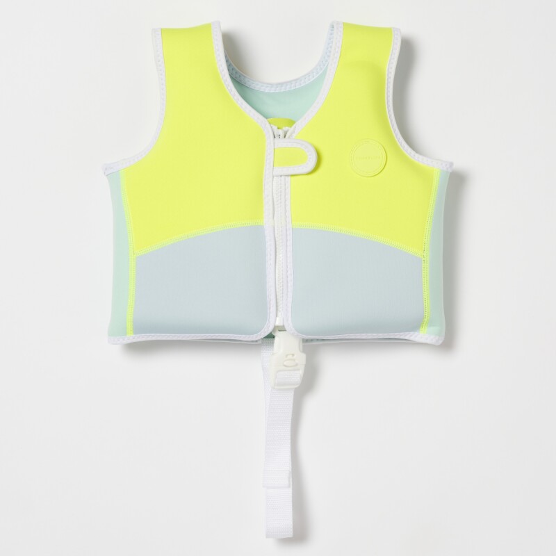 CHALECO Chaleco Salvavidas Niños Talle 1-2 Años Neon Yellow Sunnylife