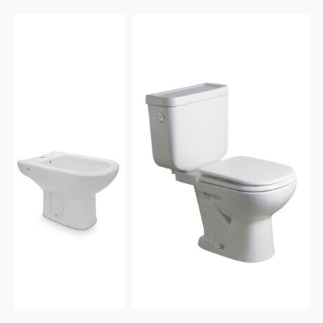 INODORO TAPA BIDET 1 AGUJ JUEGOS DE LOZA BARI BLANCO FERRUM BLANCO