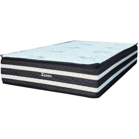 Sommier ZZZEN - 1 Plaza y Media - Espuma EPS Y Pillow Top - 110x188x72 - 180 Kg Sommier ZZZEN - 1 Plaza y Media - Espuma EPS Y Pillow Top - 110x188x72 - 180 Kg