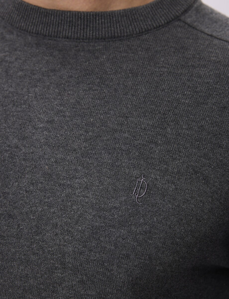 Sweater tejido Porto gris oscuro