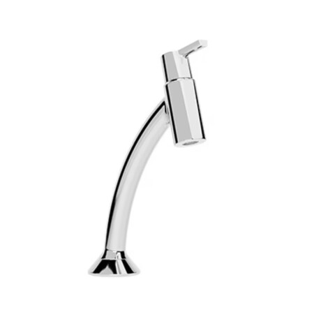 Grifería para lavatorio de agua fría de mesada Confort Cromo Blukit Grifería Para Lavatorio De Agua Fría De Mesada Confort Cromo Blukit