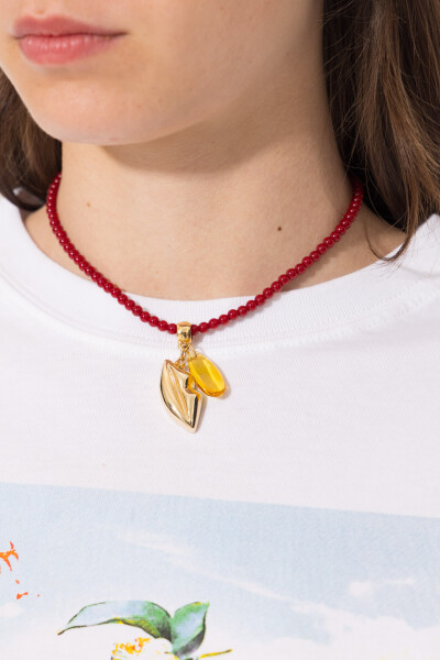 COLLAR KISS Rojo