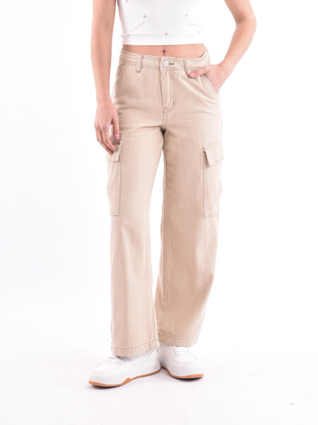 PANTALON CARGO CATALINA BEIGE CLARO