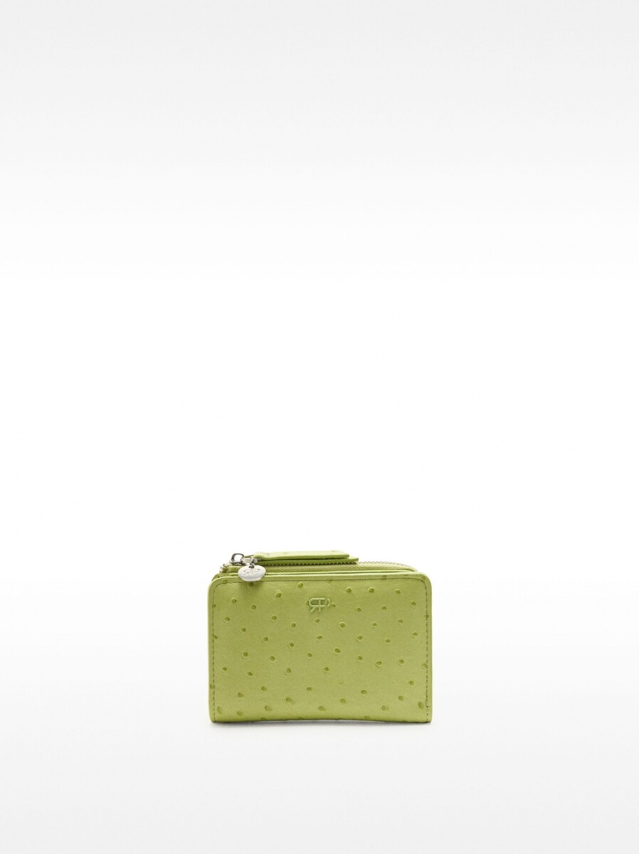 Cartera Con Grabado Animal - verde 