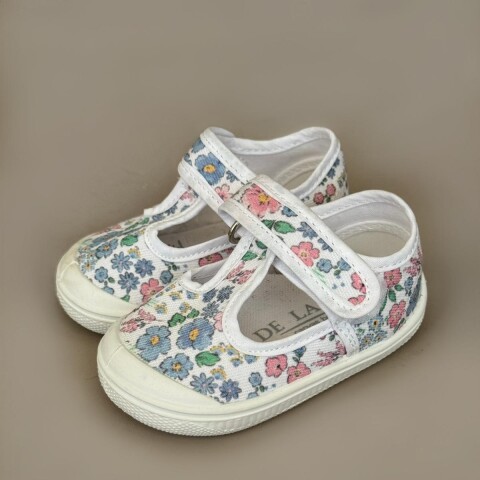 Guillermina De Lona Canvas Baby Del 16 Al 21 Floral Pastel