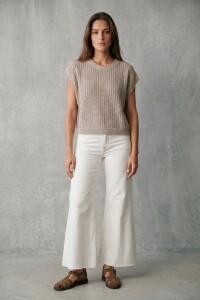 Chaleco Lurex Gris
