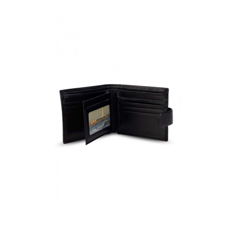 Billetera Cuero Vulcano Negro